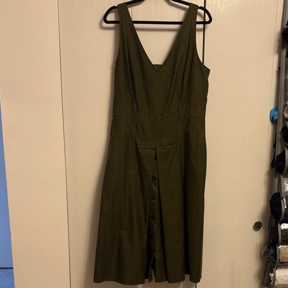 Banana Republic Deep Green Midi Dress